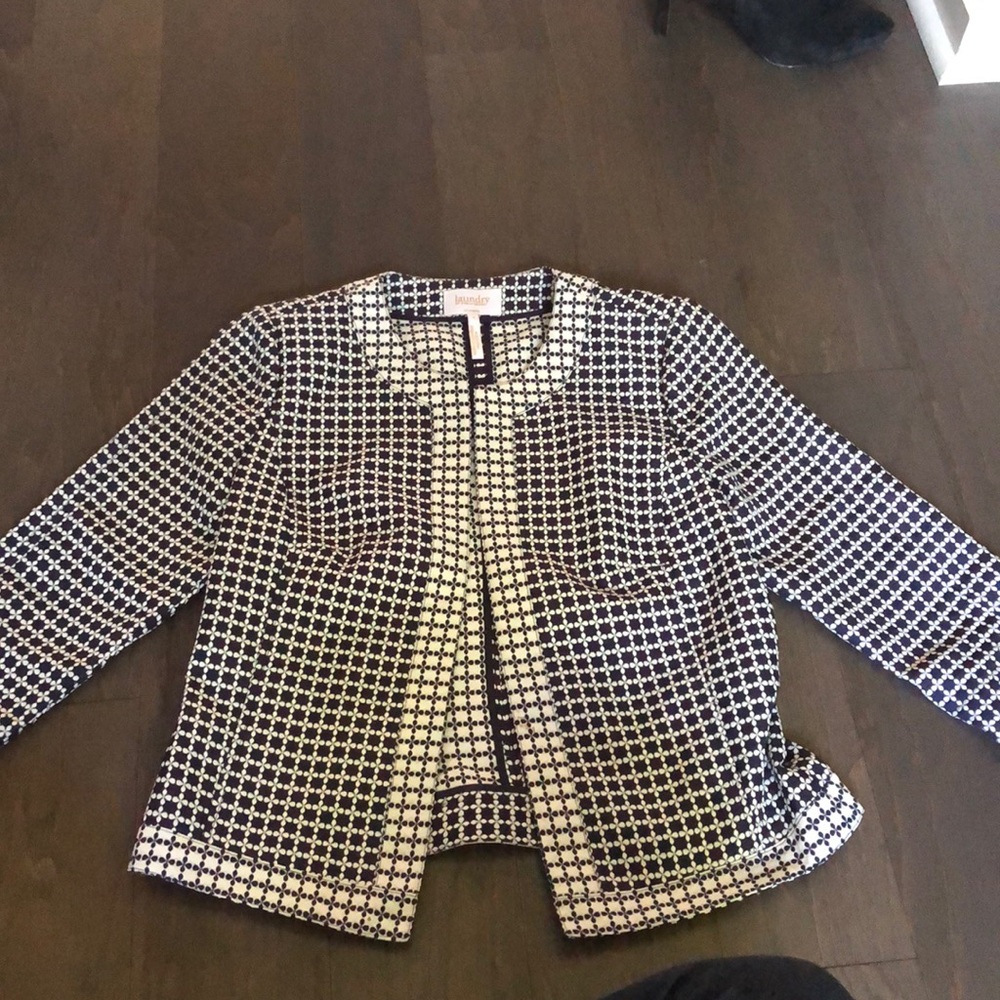 Laundry navy and white blazer